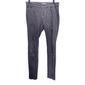 Vince Brown Leather Suede Skinny Pants Size 2